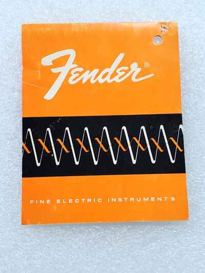 1960s-1970s Fender Guitar Hang Tag