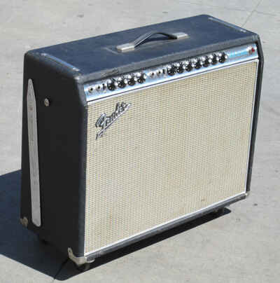 1975 Fender Twin Reverb Silverface Guitar Amp 2x12 EV Speaker Combo + Dust Cover