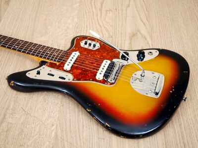 1964 Fender Jaguar Vintage Pre-CBS Offset Guitar Sunburst w /  Case