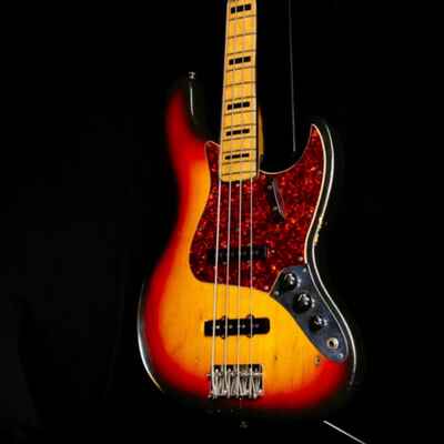 Fender Jazz Bass 1972 Sunburst Maple w /  Black Blocks and Binding