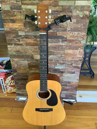 VINTAGE PALMER STEEL STRING ACOUSTIC GUITAR - MODEL P40 - MADE in KOREA 1980s