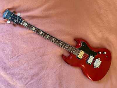 Jedson EB3 Bass rare vintage 1970s metallic red Made in Japan MIJ
