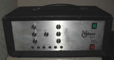 Selmer treble and bass 100SV 100w vintage british valve amplifier tube amp 100