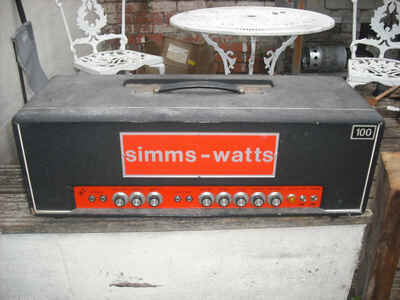 Simms Watts AP100 MKII vintage valve amplifier tube amp guitar bass all purpose