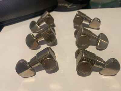 Vintage 1950s / 60s Gibson Pat Pend NICKEL Grover Rotomatic Tuners