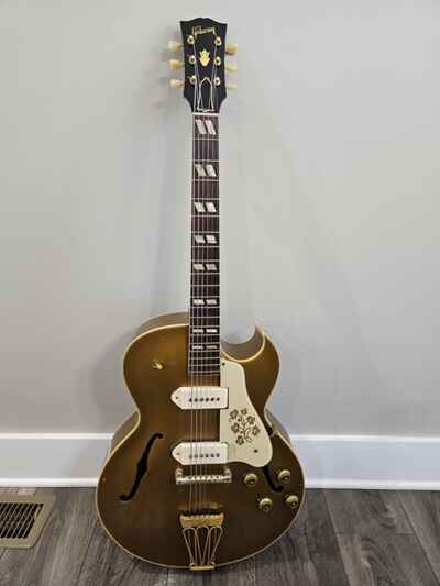 Vintage 1957 Gibson ES-295 GOLD Hollow Archtop Electric BYRDLAND Guitar & Case