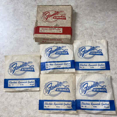 Fender 1956 Spanish Electric Guitar Strings Set NO. 10 Vintage With Case
