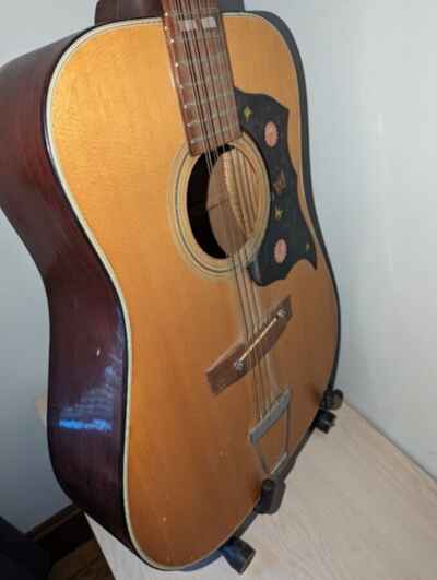 Kay K312 1969 Natural Acoustic Guitar Fair Conditon