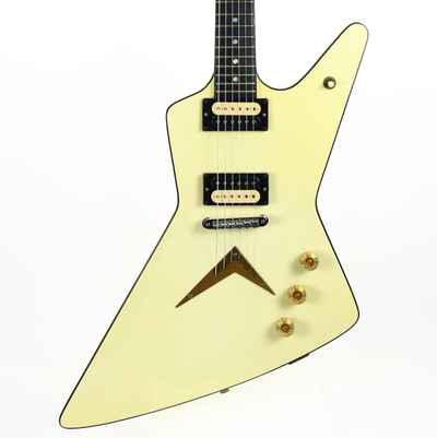 1980 Dean Z USA White Black Binding Standard Bound Explorer | Vintage Guitar!