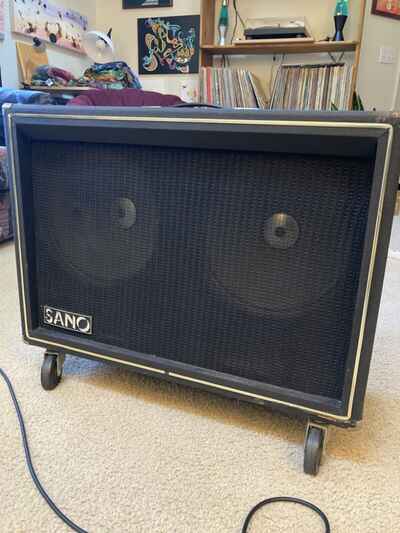 1979 Sano 300R-12 Tube Guitar Amp 2x12 w /  Fane Speakers,
