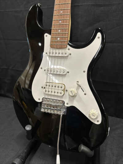 Vintage Fernandes Strat Style 90??s Guitar Black White Electric Japan Hard Case