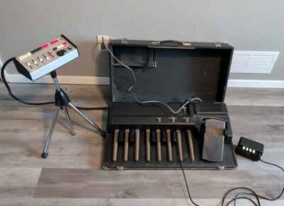 Crumar OMB-2 One Man Band Analog Synth Bass Pedal & Drum machine w /  Stand & Amp