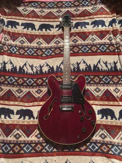 Gibson johnny smith cherry guitar