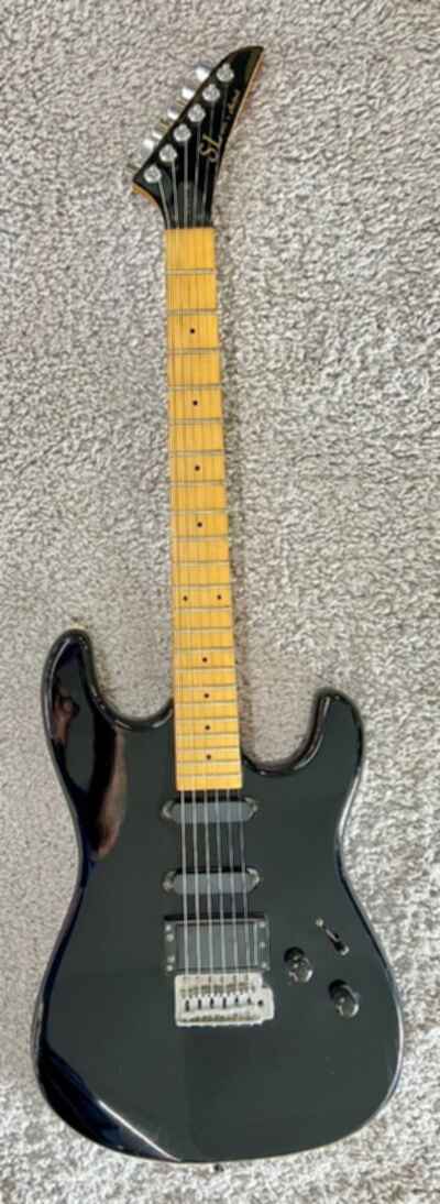 Vintage Aria Pro II SL Series ST-3 HSS Electric Guitar in Black
