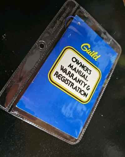 Vintage 1977 GUILD BASS GUITAR HANG TAG OWNERS MANUAL- CATALOG NICE! Model B30
