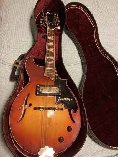 1969 Harmony Batwing Electric Mandolin Sunburst