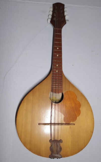 Vintage Russian 8 string Mandolin 1970s A style round hole