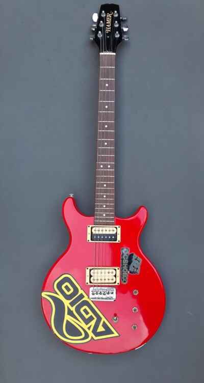 Rare Hamer red electric guitar, 1983