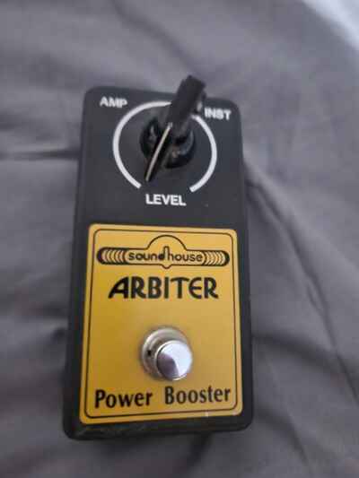 ARBITER Sound House Power Booster Vintage Guitar Effect Pedal Very Rare VGC