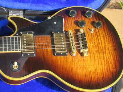 1979 Gibson Les Paul Custom 25 / 50 Guitar Highly Flamed W Original Case