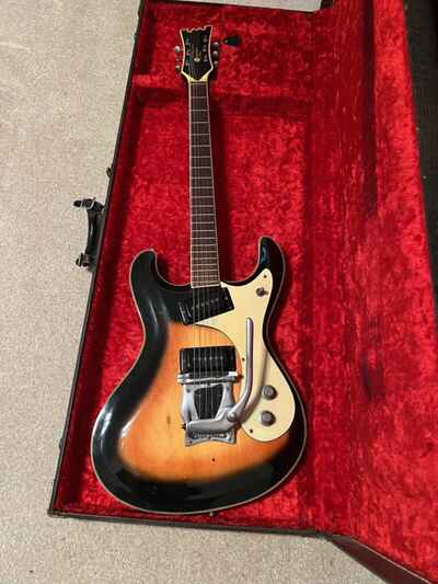 1962 MOSRITE Pre Ventures ( Joe Maphis ) - Set Neck - Side Jack -Real Vibramute