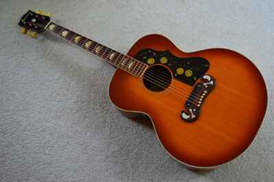 Vintage 1970s Estrada J200 copy jumbo acoustic guitar, Japan