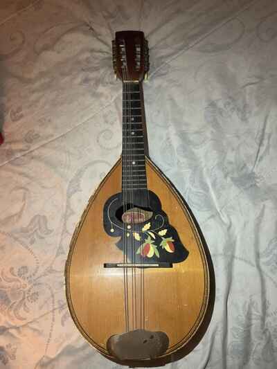Vintage Lignatone Mandolin 1940??s-1950??s Natural Bowl Back  ￼Missing pieces