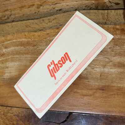 1980s Gibson SG Warranty Card Vintage Case Candy Electric Guitar