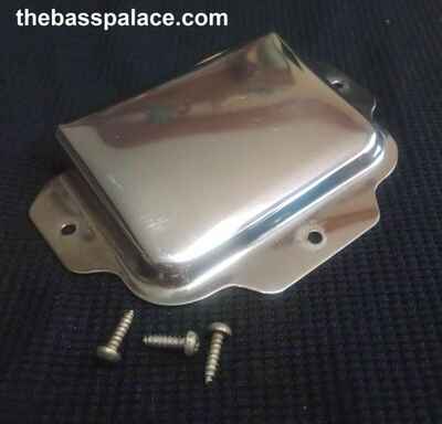 1960s CHROME TAILPIECE COVER SUPRO NATIONAL AIRLINE TEISCO PRISTINE SHAPE+SCREWS
