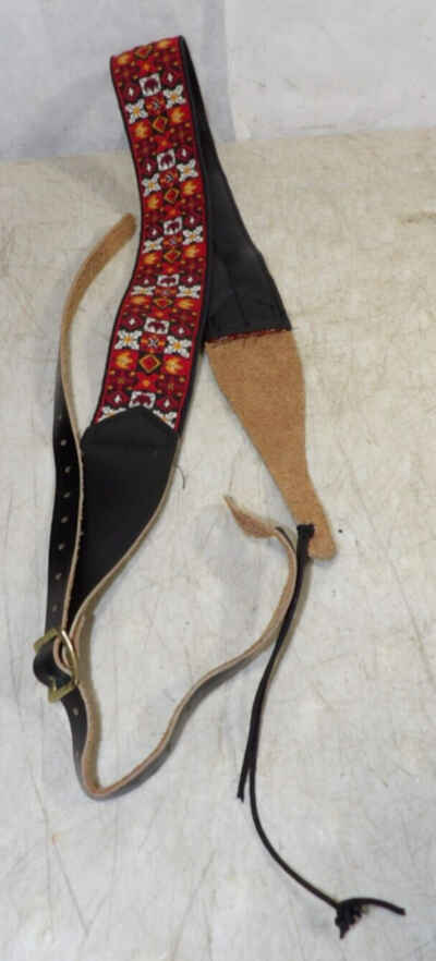 Vintage 1960s70s Ace Style Acoustic Guitar / Camera Strap Metal Buckle