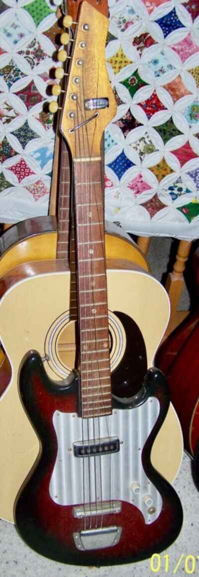 Vintage Teisco Kingston Barclay Single Pickup Electric Guitar