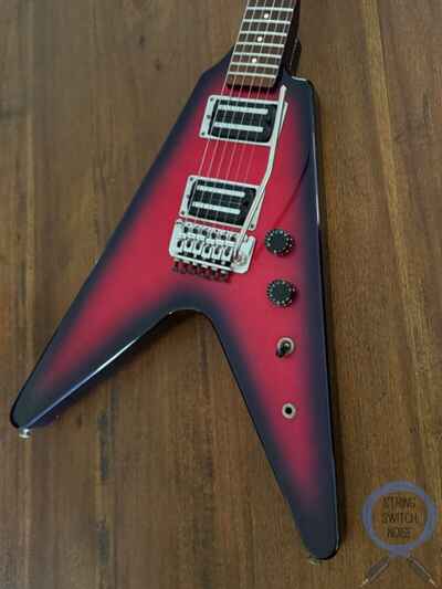 Fernandes Flying V, Purple Sparkle Burst, MIJ 1985, BSV-70