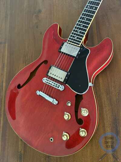 Yamaha SA700, ??335?? Style, 1977, Semi Hollow, Persimmon Red, OHSC