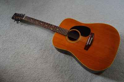 Vintage c. 1970s Finnish-made (Landola?) dreadnought acoustic guitar