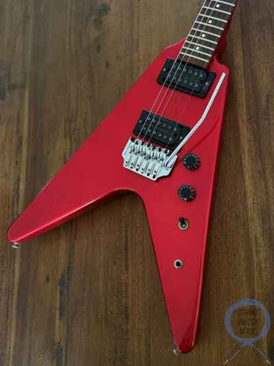 Fernandes Flying V, Candy Apple Red, MIJ 1985, BSV-60
