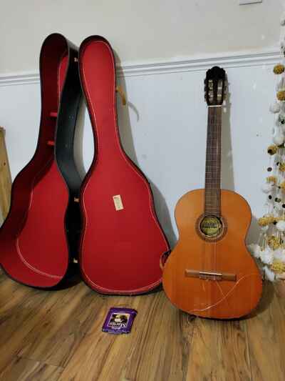 Arbiter Old Guitar And Leather Case