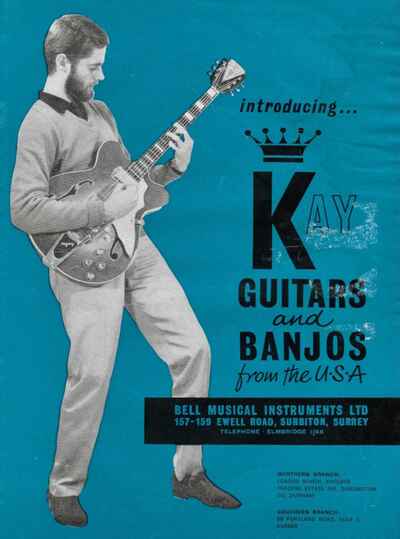 RARE VINTAGE BRITISH CATALOGUE OF GUITARS & BANJOS FROM USA 1965