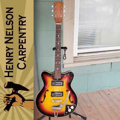 Lawsuit Teisco EP-8T 335 Copy Late 60s W / Tremolo (Video)