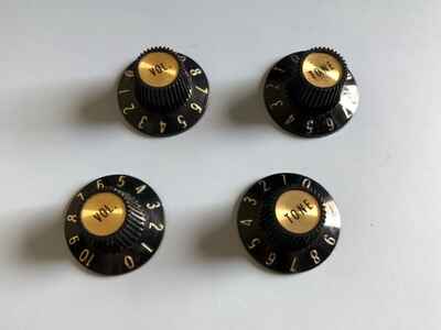 1968 Gibson Witch Hat Knobs For Les Paul Custom