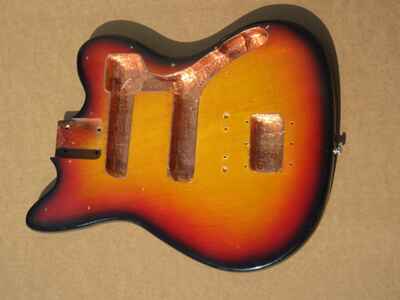 Vintage 1960s National Teisco Guitar Body Sunburst Japan