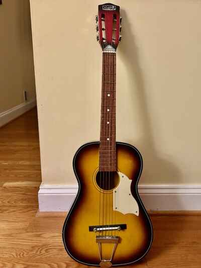 RARE MODEL Vintage 1967 Norma 3 / 4 Parlor Guitar FG3 Reinforced Steel Neck