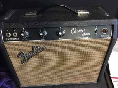 VINTAGE 1966 FENDER BLACKFACE CHAMP-AMP CLEAN  AND WORKING PERFECTLY