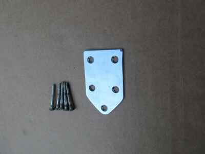 Vintage 1960s Teisco Kay Silvertone Guitar 5 Bolt Neckplate With Screws Japan