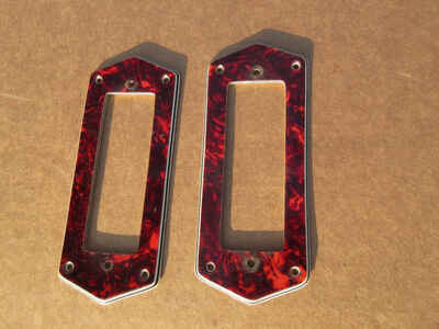 Vintage 1960s Teisco Kay Aria Univox Domino Tortoise Shell Guitar Pickup Rings