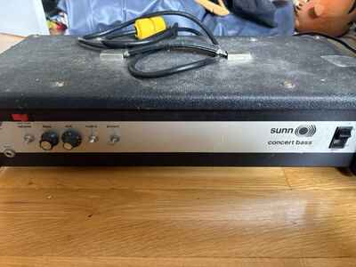 Sunn Concert Bass Amp Head 1970s Rare Solid State Vintage Guitar