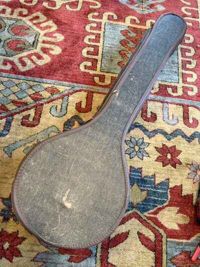 Vintage 50??s / 60??s Gibson Banjo Chipboard Case Brown Alligator Style