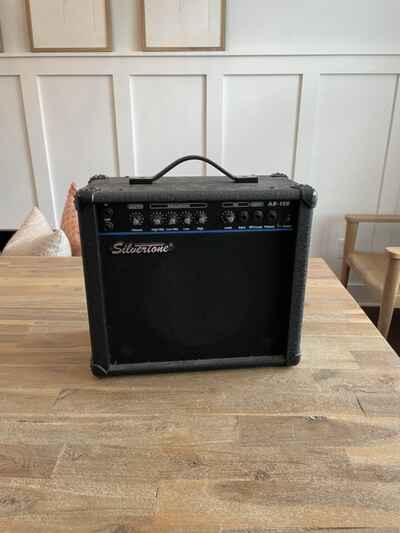 Vintage Silvertone AB-15B Solid State Bass Amplifier Amp NICE FREE SHIPPING