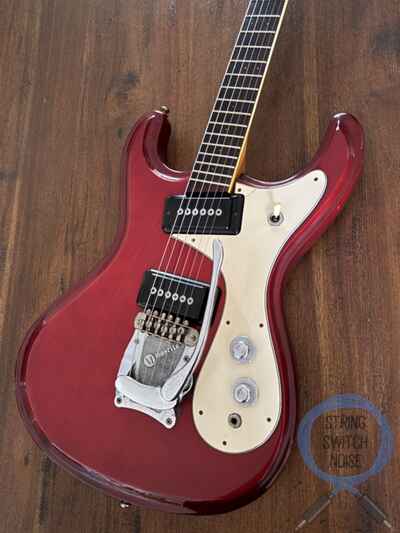 Mosrite Avenger, Offset Guitar, RARE Cherry finish, 1970s Vintage