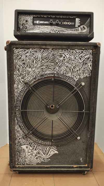 CASSA ACUSTICA DA BASSO, PER BASSO, cm. 95 x 60 x 30, CONO cm. 43 FUNZIONANTE