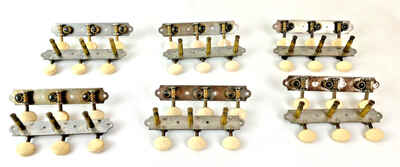 Vintage 3-on-a-plank Tuning Gears for Harmony, Kay, Kalamazoo, Stella, etc.